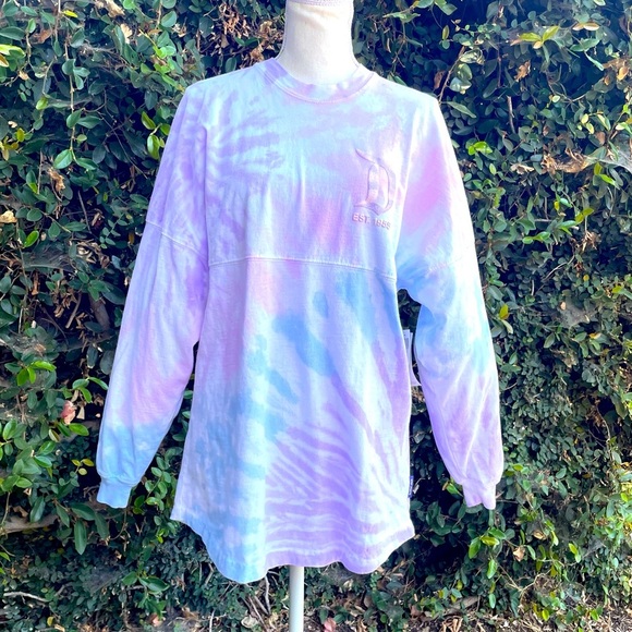 Disneyland Resort Disney Spirit Pullover Top Tye Dye Casual  Long Sleeve XS - Picture 3 of 11